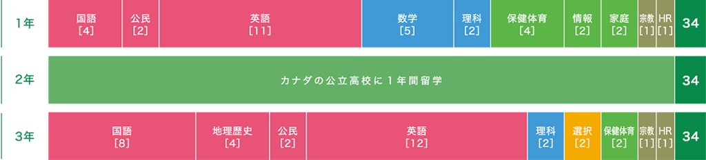 留学コースのカリキュラム